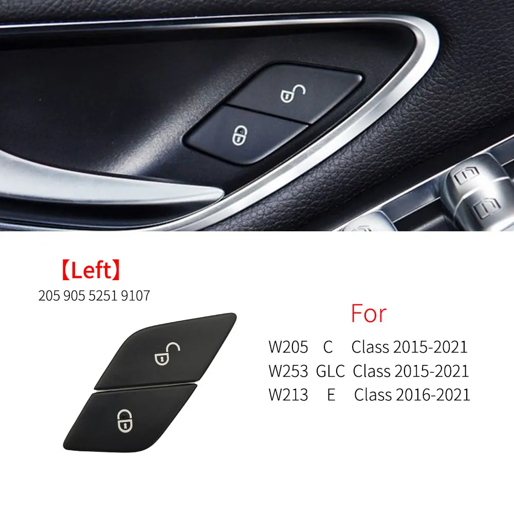 

Для Mercedes W205 W293 W253 W213 W447 внутренний центральный дверной замок разблокированный кнопочный чехол для Benz C EQC GLC E V Class