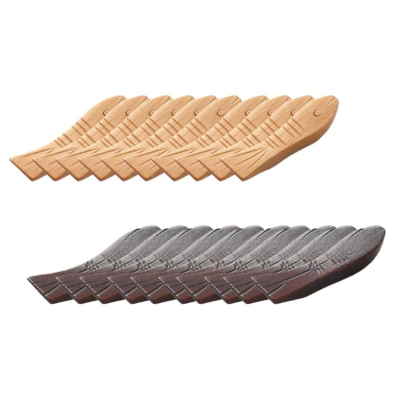 

Fish Shape Wood Chopsticks Rack Holder Rest Stand Art Craft Decorative Creative Kitchen Tools Home Decoration Tableware