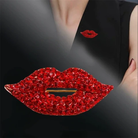 Брошь губы из сплава guangtuo