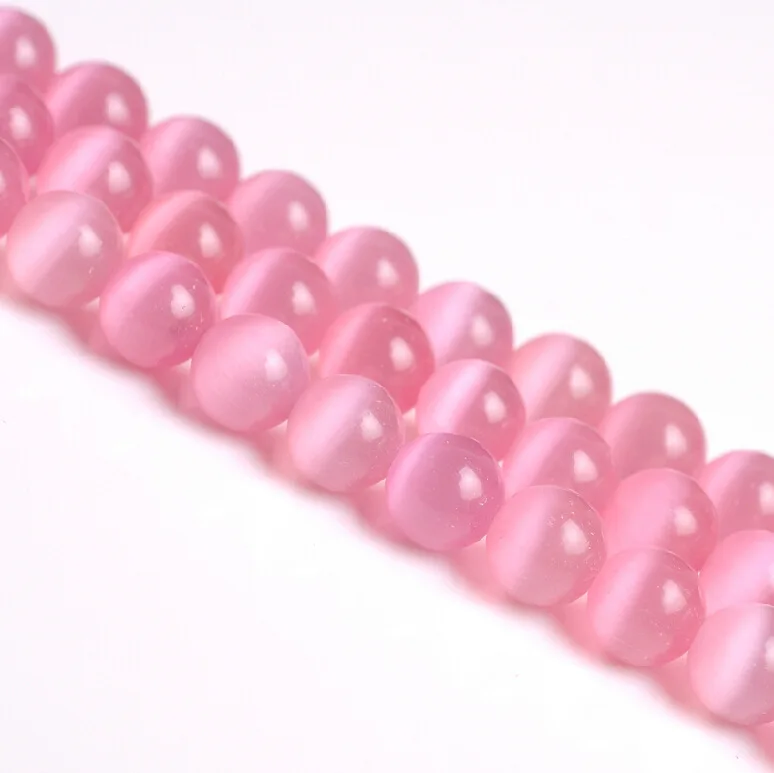 

6-14mm Natural Pink Opal Semi-finished Loose Beads Gemstone For Jewelry Diy Bracelet Necklace Strand 15" Drop Shipping