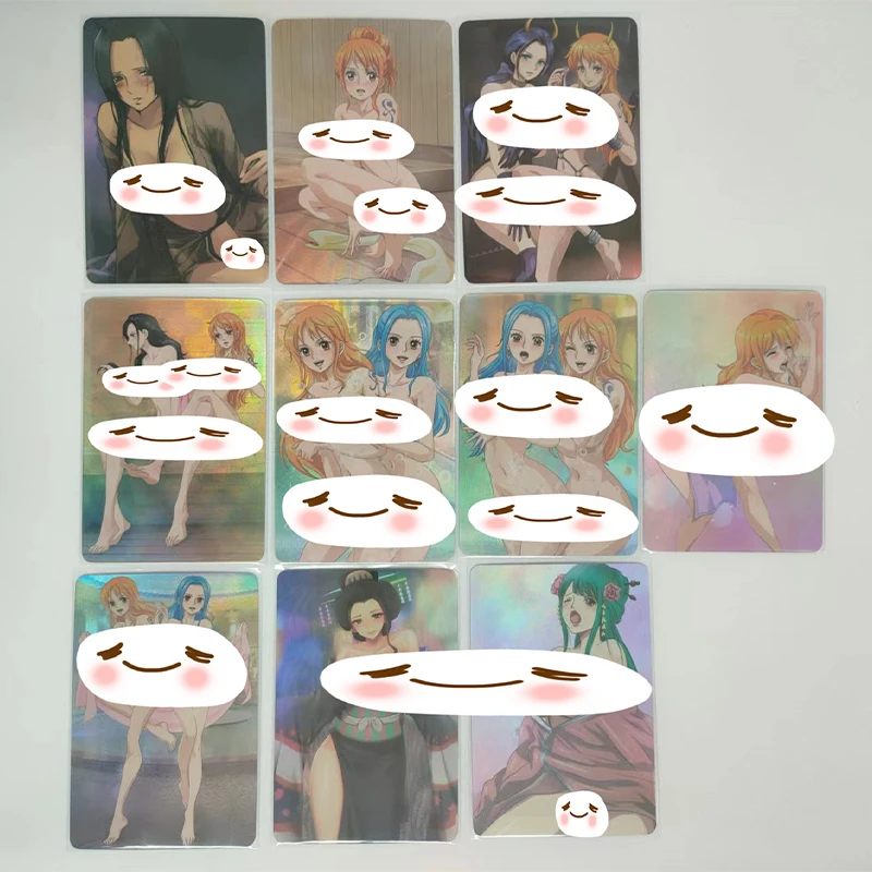 

10 шт./компл. ONE PIECE Nami Nico Robin ACG сексуальные обнаженные Игрушки Хобби Коллекционные Предметы игра Коллекция аниме-открытки