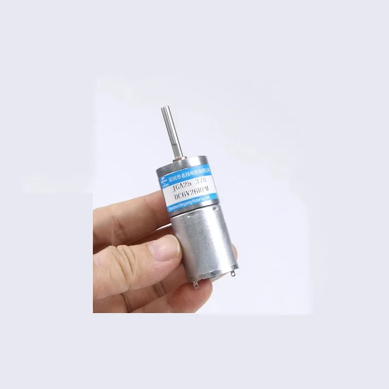 6 В 12 24 25 мм мотор-редуктор постоянного тока удлиненный вал регулируемая скорость
