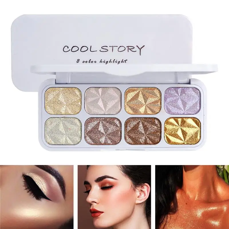 

Палитра водостойких и долговечных хайлайтеров, 8 цветов