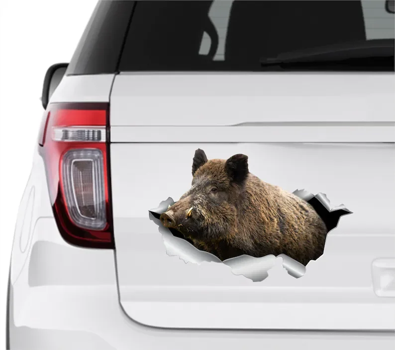 

STYLE FOR CAR Stickers Forest Animals Auto Stickers Big Boar Sticker Auto Boar Stickers Wild Boar Decal Wild Boar STICKER CAR