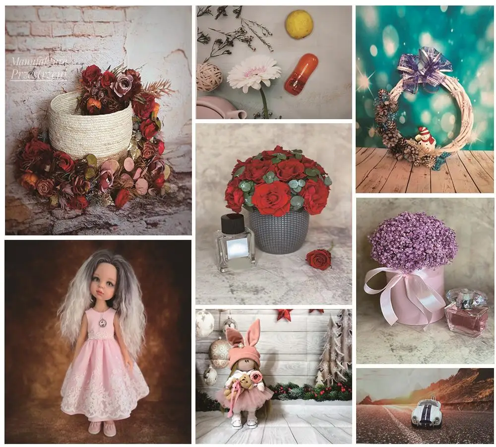 Vinyl Custom Christmas Tree Photography Backdrop Snow Gift Party Decor Kids Banner Background Holiday Photo Studio Prop DN-01