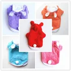 Плотная одежда с принтом в виде собак пальто одноцветное для домашних питомцев, одежда маленьких собак Милая верхняя одежда с животными; Сезон осень-зима модная, чихуахуа, для мальчиков и девочек Ropa Perro