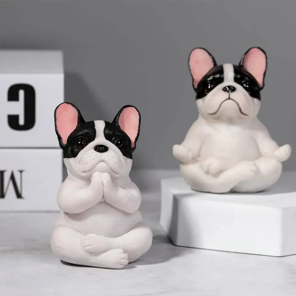 

Mini French Bulldog Statue Table Decoration Funny French Bulldog Pug Ornament For Car Home Garden Decorations Dog Craft Gifts
