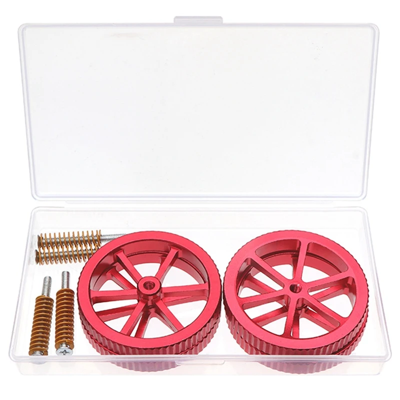 

12Pcs Boxed 3D Printer Heating Bed School Spring Creative Aluminum Hand-Twisted Nut Kit Printing Accessories