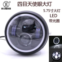2022 motorcycle refitted cg125 tianshuo ranger prince retro refitted angel eye headlights with aperture headlights front lights