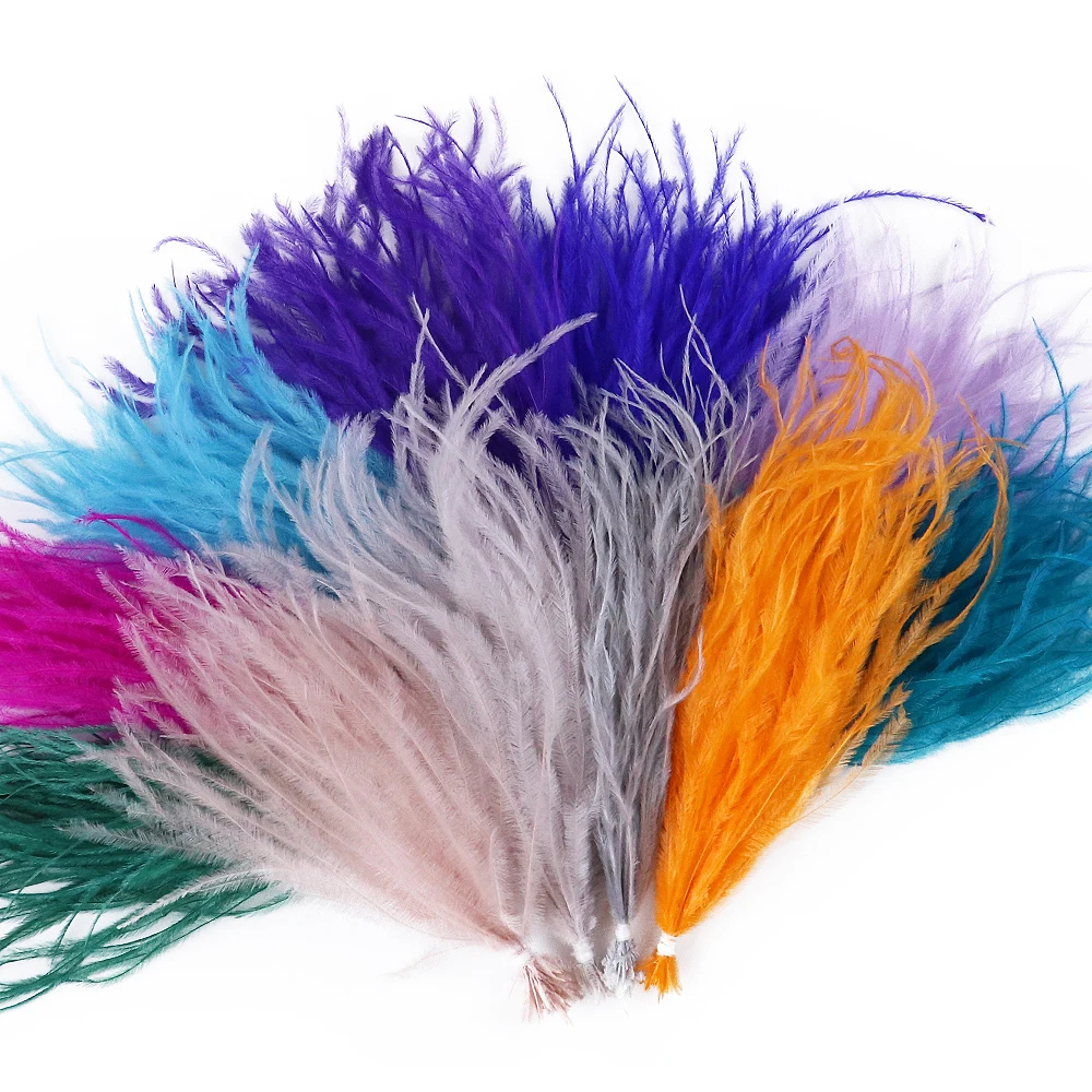 

Ostrich Feather For Dresses Decorative Sewing Accessories Novelty Crafts Fabric Ribbons Beautiful Cuffs Christmas Feather