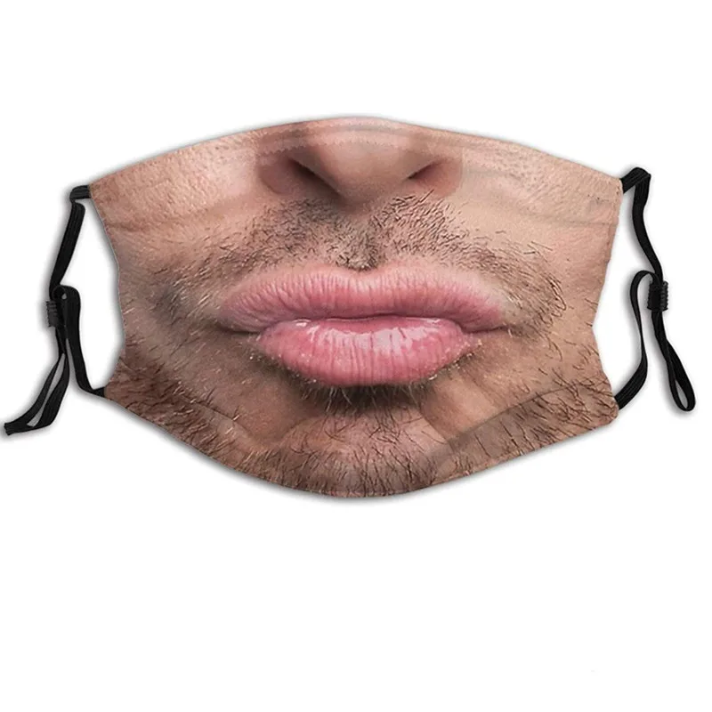 

1pcs Face Mask Cute Cartoon Cotton Fabric Face Facial Funny Smile Joker Masks Halloween Party Washable Reusable mascarillas