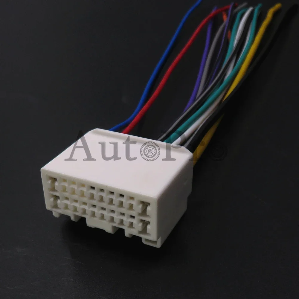Фото Комплект из 1 шт. 20-контактного разъема ISO для автомагнитолы (AC Assembly Auto CD Stereo) 7283-5843, аудиоразъем для Mitsubishi Pajero V97/V93, Peugeot 4008 №2