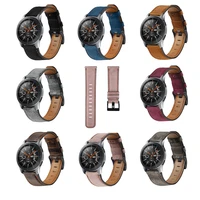 genuine leather strap for samsung galaxy watch 4classicactive 2 46mm42mm40mm44mm 20mm 22mm bracelet gear s3 frontier band