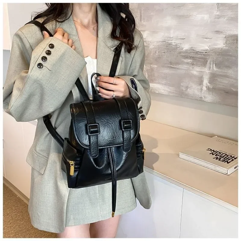 Женский рюкзак большой вместимости Fallow Retro Sense новинка 2024 в консервативном стиле