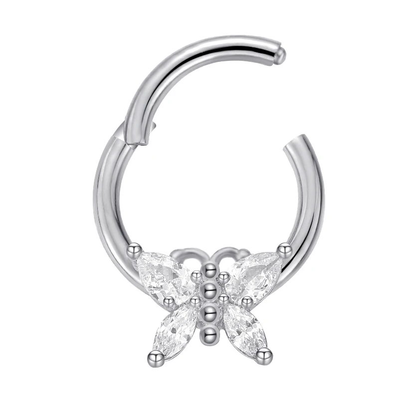 1 шт. набор титановых зубцов ASTM F136 циркониевая звезда бабочка кольцо ювелирные