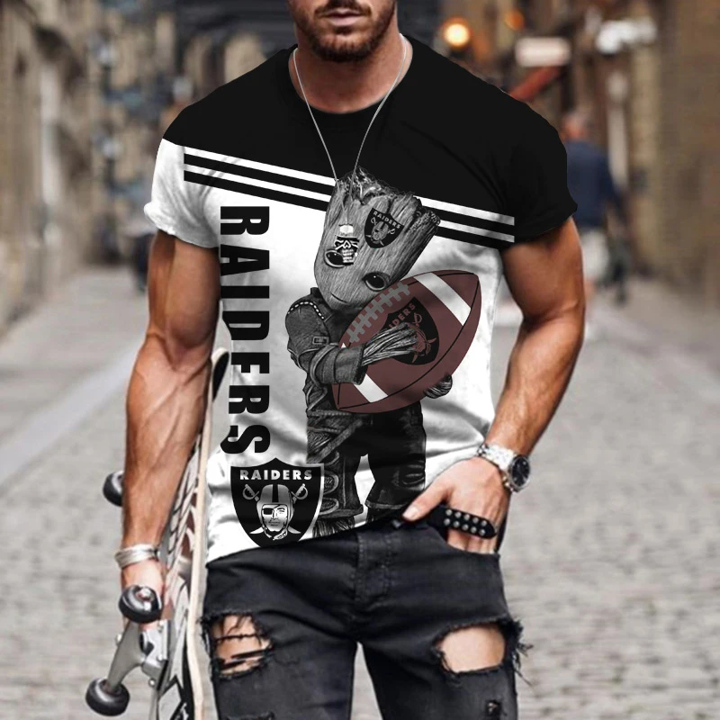 

Summer 2022 Fashion Short Sleeve Men's T-Shirt Colorful Print Round Neck Rugby Pattern Slim Top Retro Trend Clothing