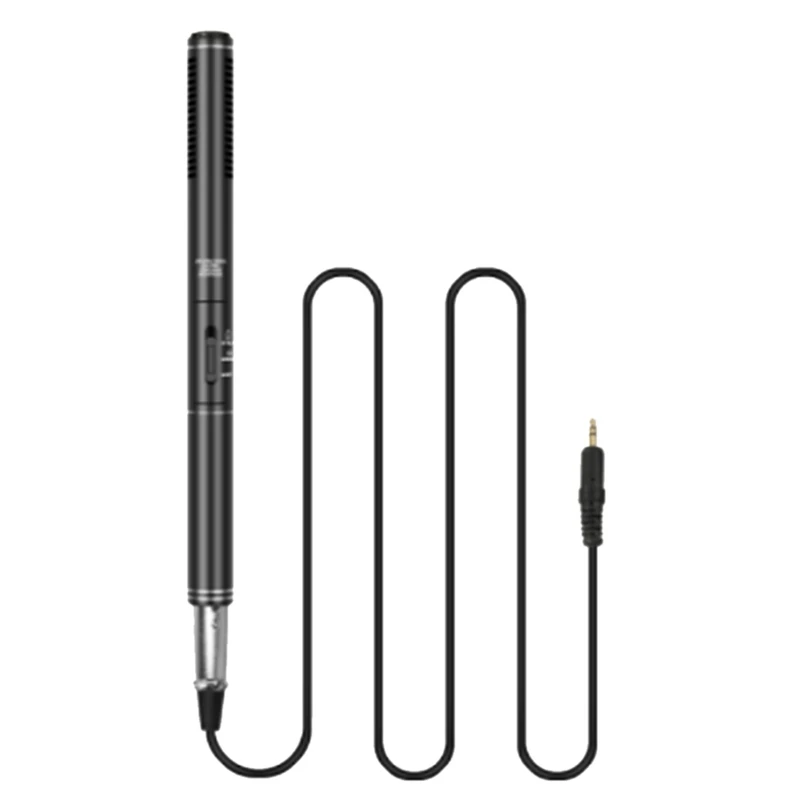 

Микрофон для интервью, микрофон для фотосъемки для видеокамер, камер с металлическим держателем, противоударный кабель из пены XLR