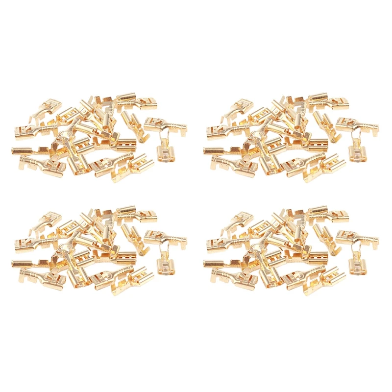 

Brass 6.3 Mm Connectors Female Spade Cable Terminals, 80 Piece