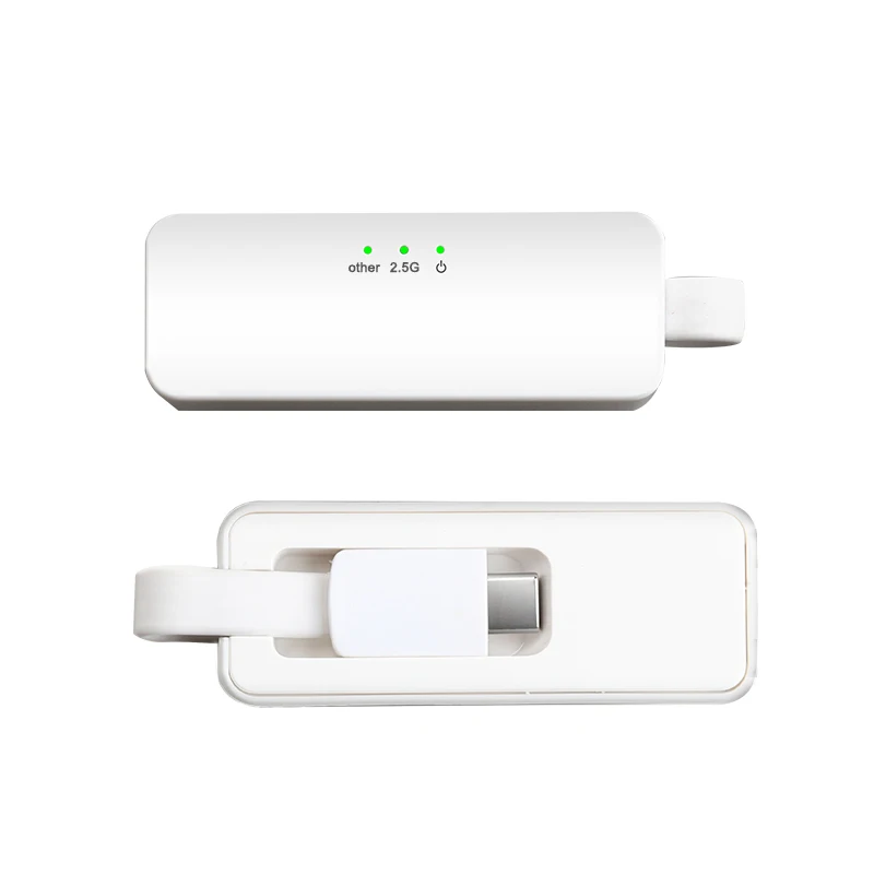 

2.5Ghz Type C to Ethernet 2500Mbps USB 3.0 RJ45 Ethernet Adapter 2.5G Gigabit Network Card Wired Lan Network Adapter for Win Mac