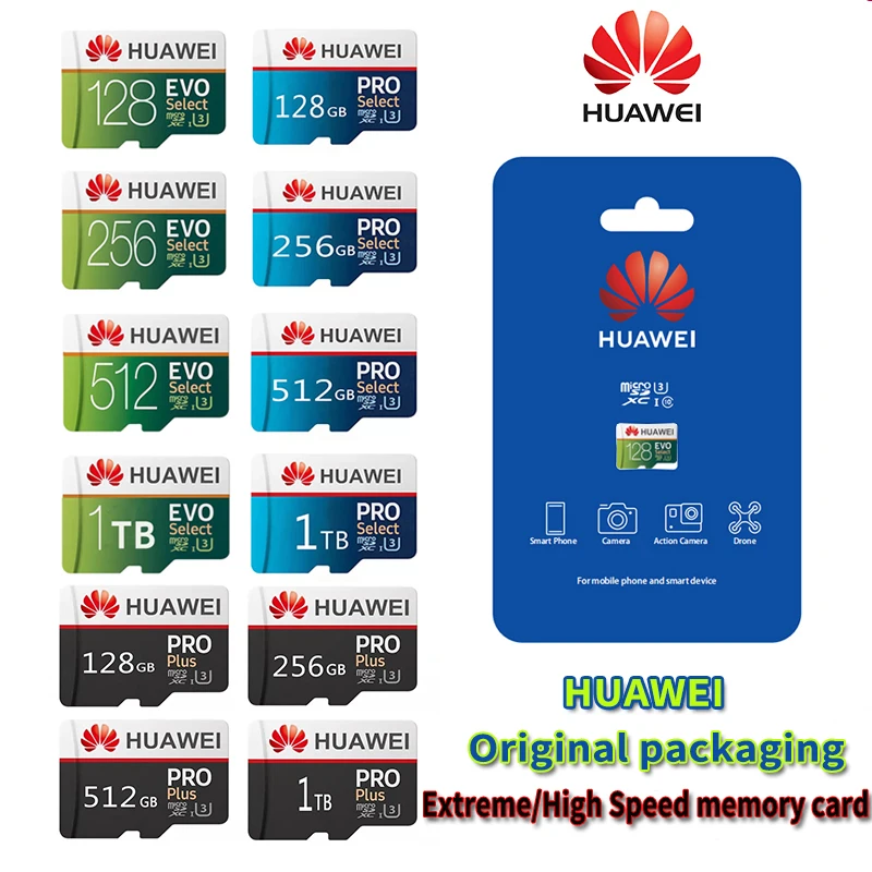 

Мини SD-карта HUAWEI, 128 ГБ, 256 ГБ, 512 ГБ, 1 ТБ, карта памяти, класс 10, TF-карта 256 ГБ, Мини TF-карта Minisd, флеш-накопитель Usb, бесплатный адаптер