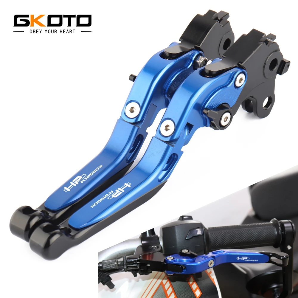 With R1250GS HP LOGO Motorcycle CNC Brake Clutch Folding Levers For BMW R1250GS HP ADV R 1250GS Adventure HP 2020 2019