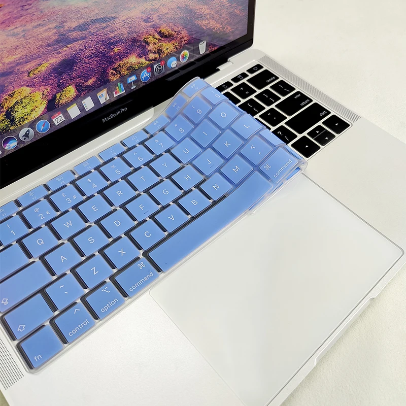 Цветной чехол для клавиатуры Macbook Air M2 13 6 2022 Pro macbook 16 15 14 12 11 дюймов - Цена: 125.41