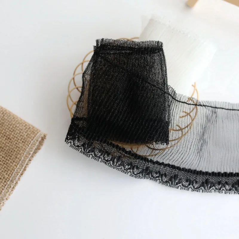 Африканская кружевная ткань 2024 высокое качество 1 ярд плиссированные