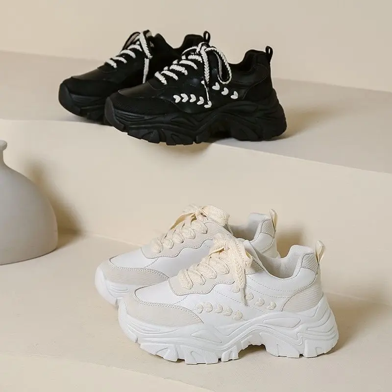 SHANPA винтажные женские кроссовки черные модные простые спортивные туфли на