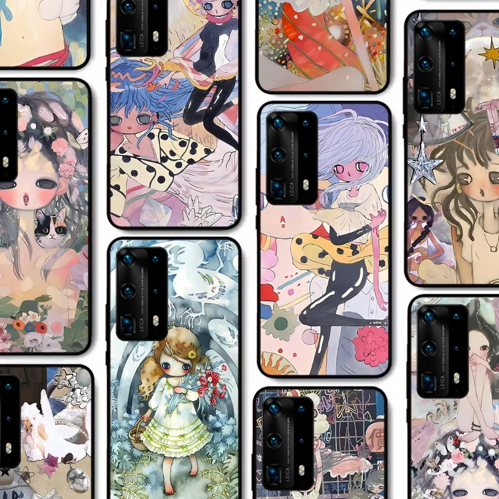 

Aya Takano Phone Case For Huawei P 8 9 10 20 30 40 50 Pro Lite Psmart Honor 10 Lite 70 Mate 20lite