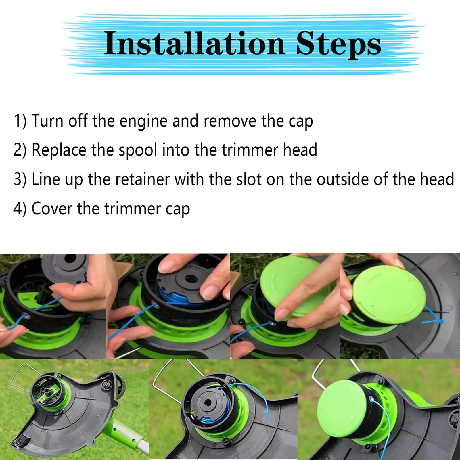 29252 29092 сменная катушка для триммера Greenworks 24 в 40 80 беспроводной триммер удаления