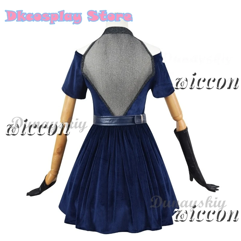 Мизи Косплей Одежда Парик Розовый Градиент Фиолетовый Длинные Волосы Костюм