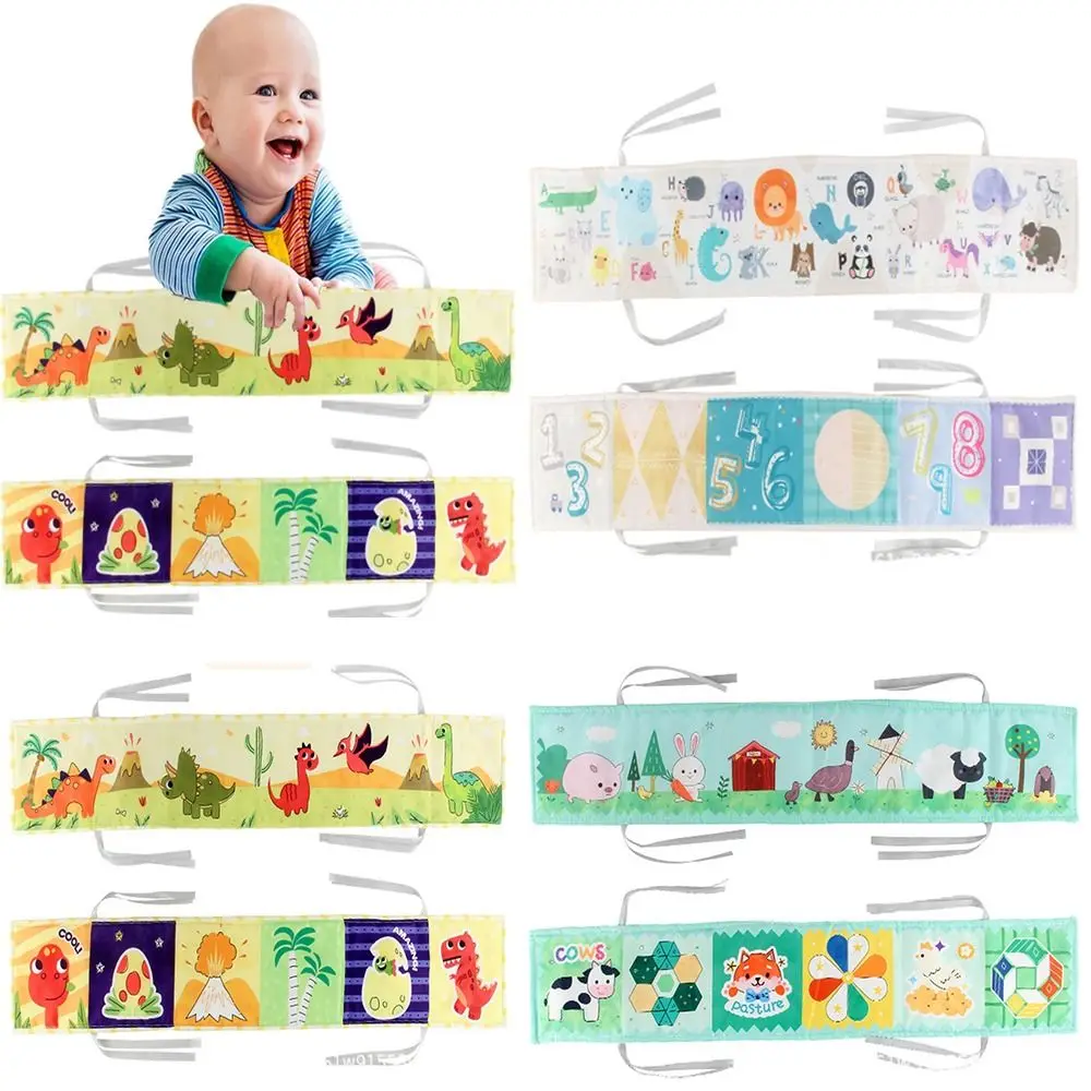 

Quiet Nontoxic Black And White Infant Books Crinkle Soft Cloth Book Books For Newborn Baby Sensory Montessori Toys
