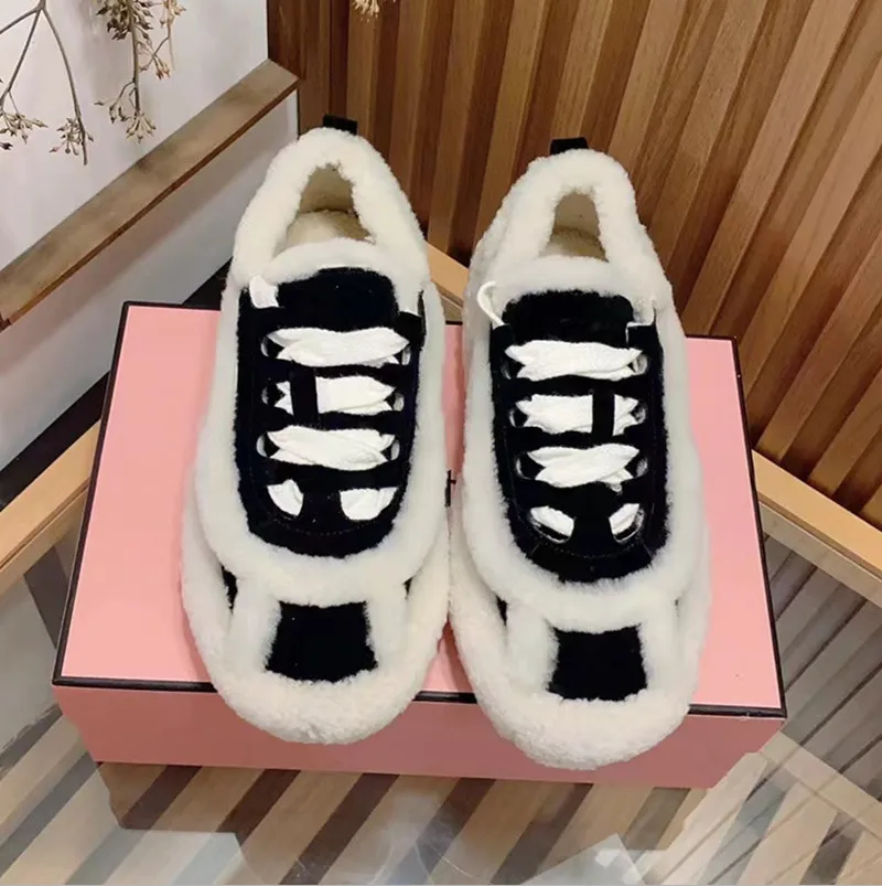 Runway Diamond Thick Sole Lefu Shoes Women's Round Head Genuine Leather One Step Pedal Designer High Heel Autumn Shoes 2023