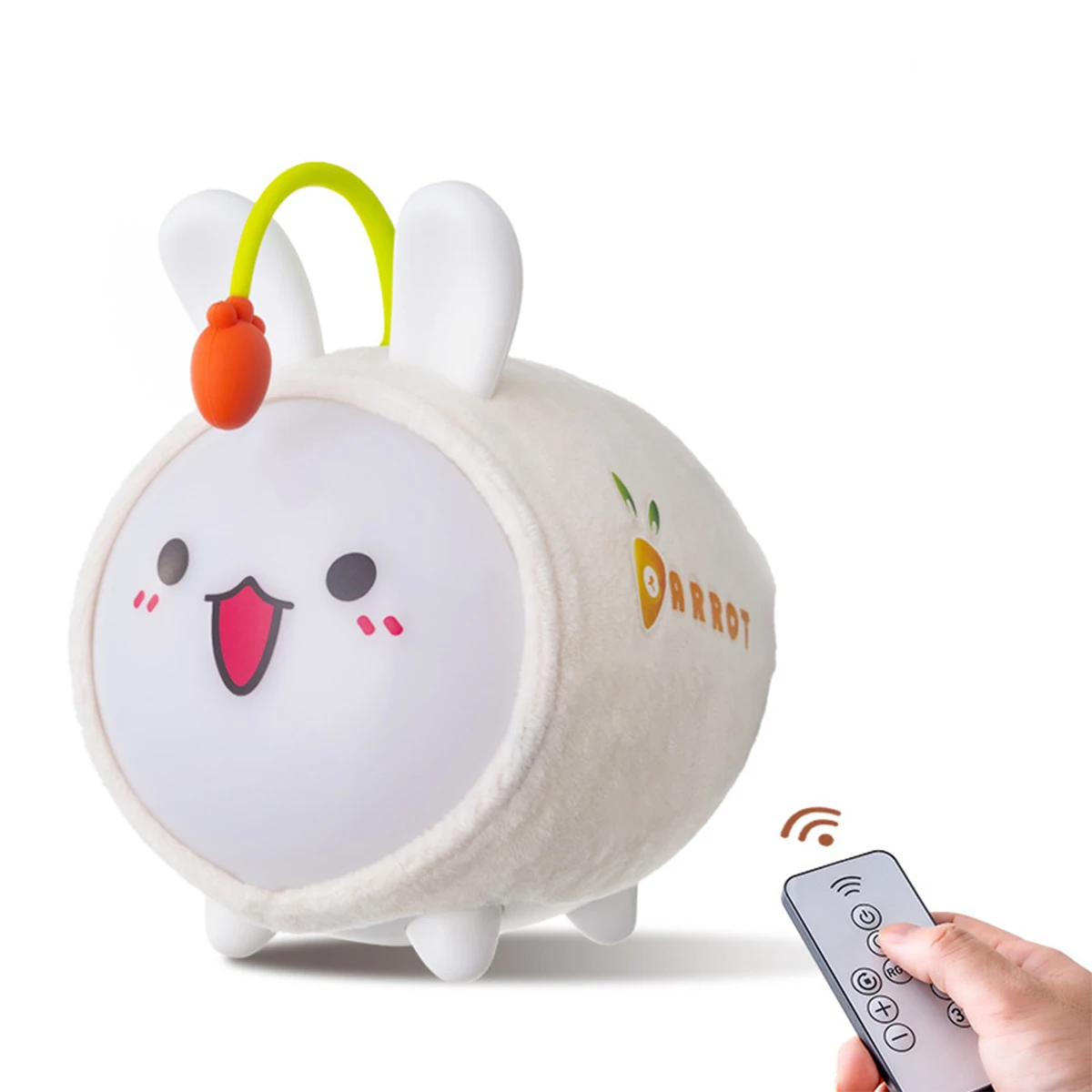 

Rabbit Luminous Creative Light Up LED Tap Control Lamp Animals Plush Toy Colorful Glowing Animal Nightlight Children's Gift