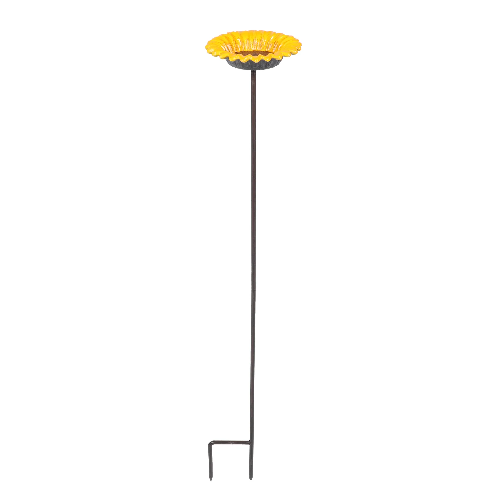 

Birds Food Feeder Sunflower Design Balcony Decoration Birds Iron Feeding Bowl