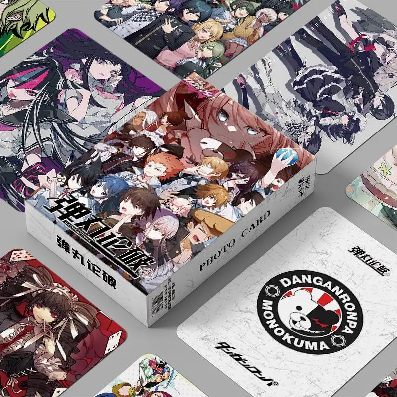 55 шт. Danganronpa аниме Laser Nagito Komaeda косплей закругленные углы ЛОМО карты подарки на