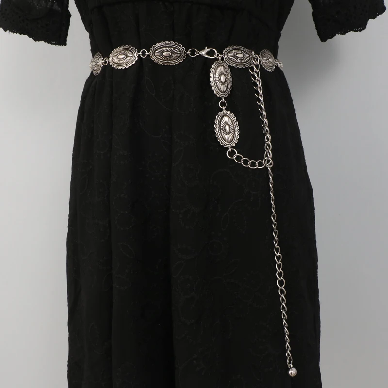 

Винтажный изогнутый пояс из металлического сплава для танцев на животе