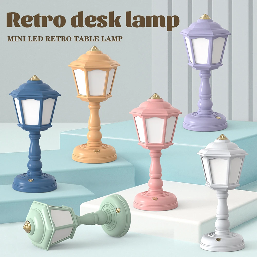 Купи Led Retro Table Lamp Touchable Usb Rechargeable Desk Lamp Night Light Student Bedside Lamp Multiple Home Decoration за 834 рублей в магазине AliExpress