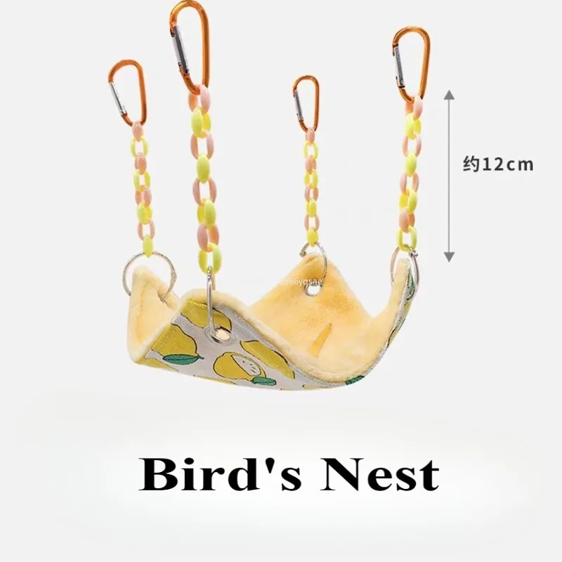 Теплый плюшевый гамак для хомяка двухслойный утолщенный спальный мешок