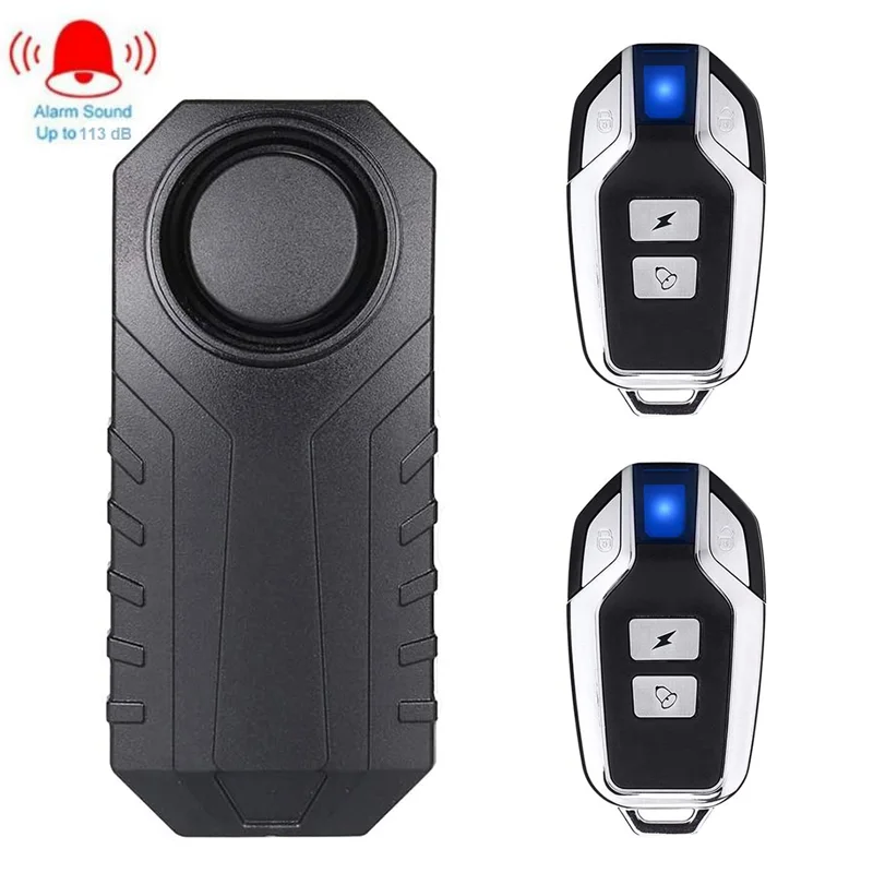

Motorcycle Bicycle Alarm Horn Wireless Waterproof Anti-Theft Remote Control Vibration Alarm For Bike Motorcycle Electric Scooter