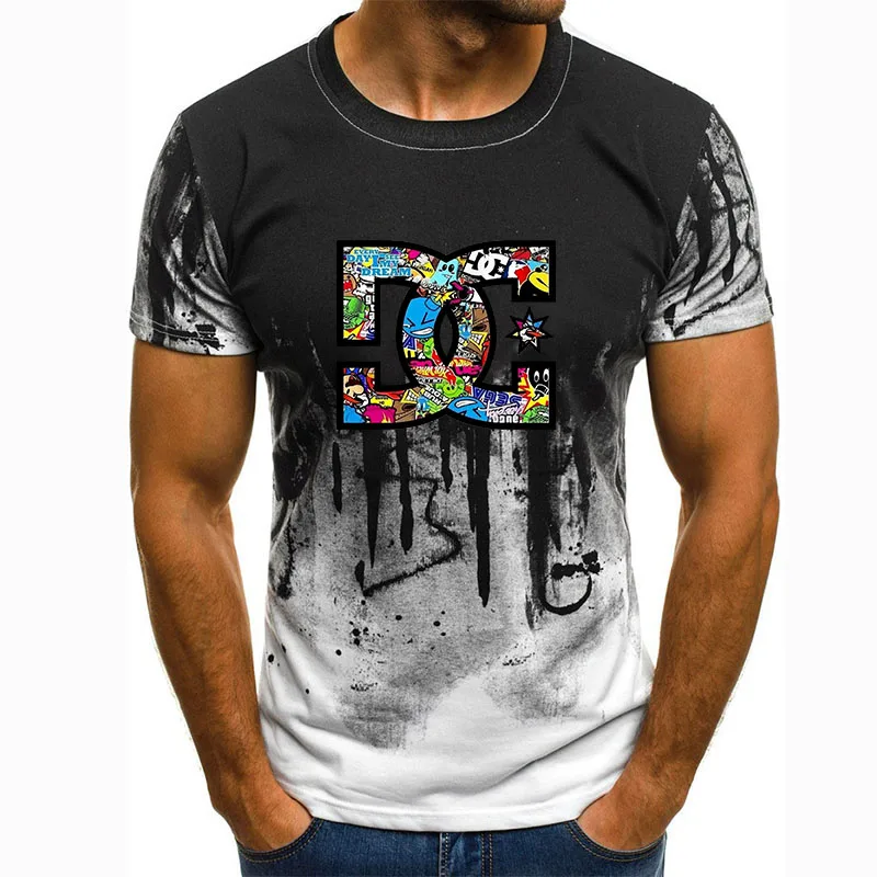 

Футболка мужская с круглым вырезом, Классический Топ с коротким рукавом и принтом, Повседневная модная рубашка