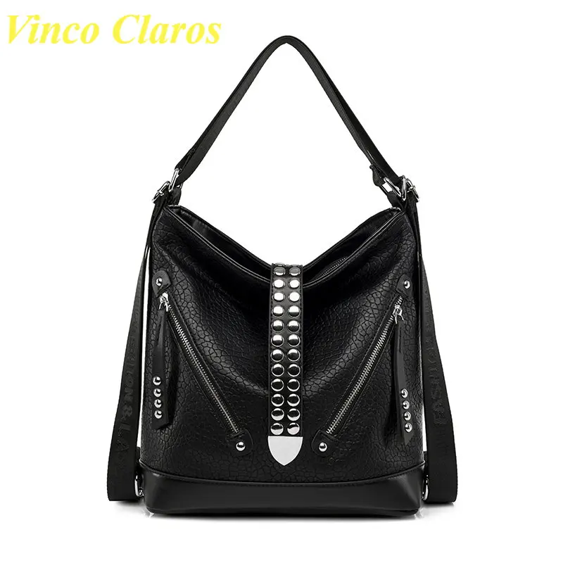 

Woman Hand Bags Rivet Purses and Handbags Designer Shoulder Bag PU Leather Sac Large Capacity Casual Handbag High Quality Bolsos