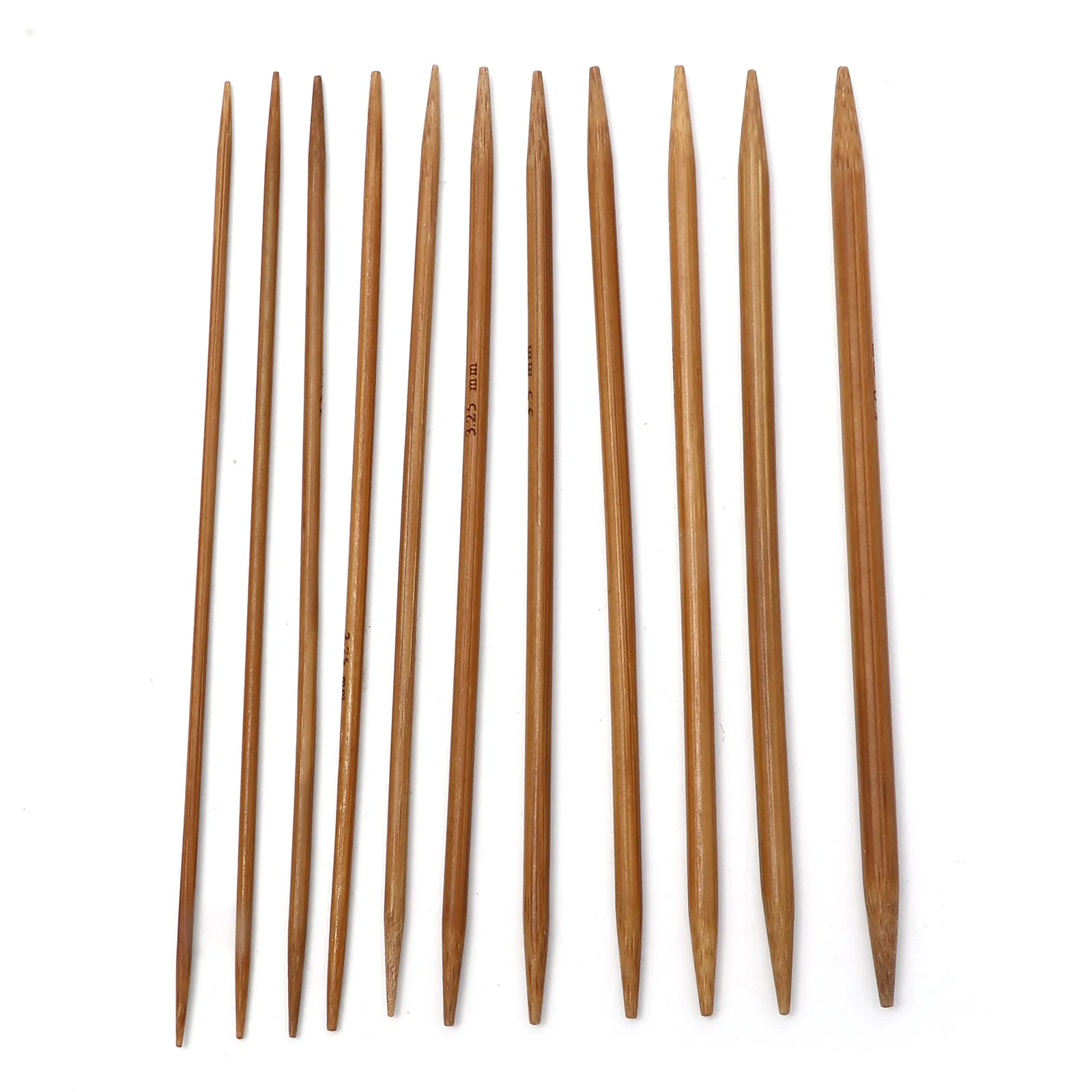 

Спицы для вязания ручной работы из бамбука с двойным острым носком, 2,0-5,0 мм, диаметром 13 см, 5-55 шт.