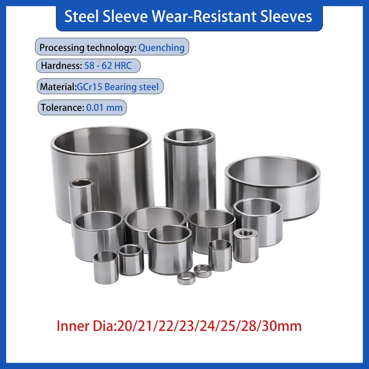 

Стальные разборные втулки 20/21/22/23/24/25/28/30