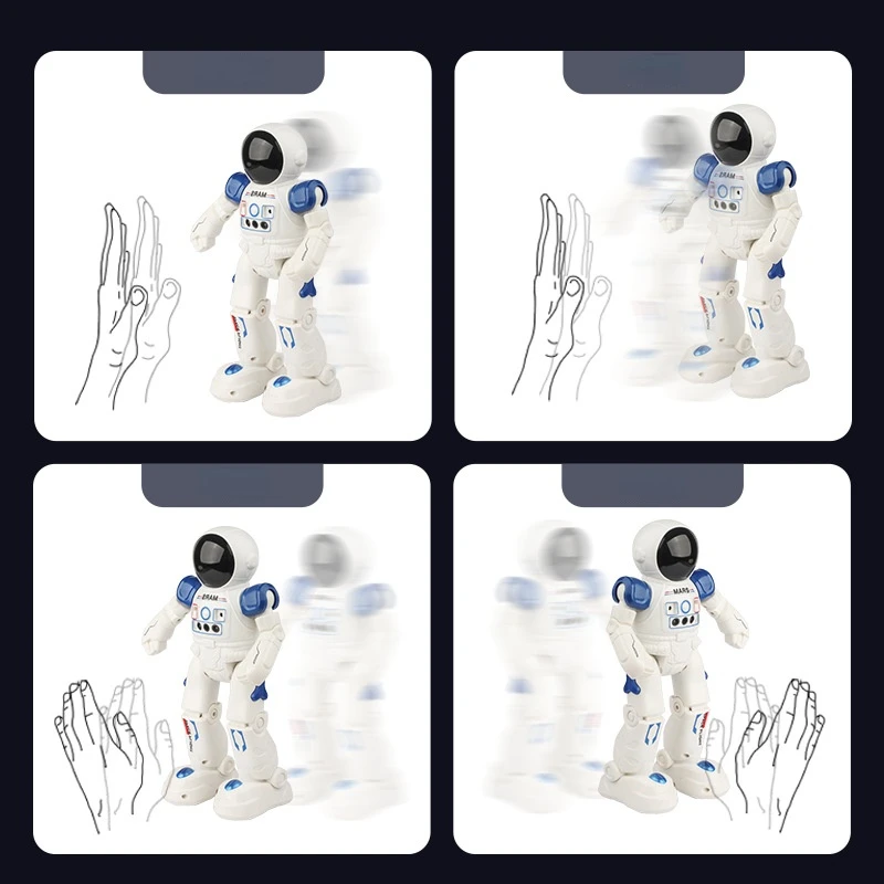 Робот с радиоуправлением векторная игрушка умная Робототехника для детей музыка