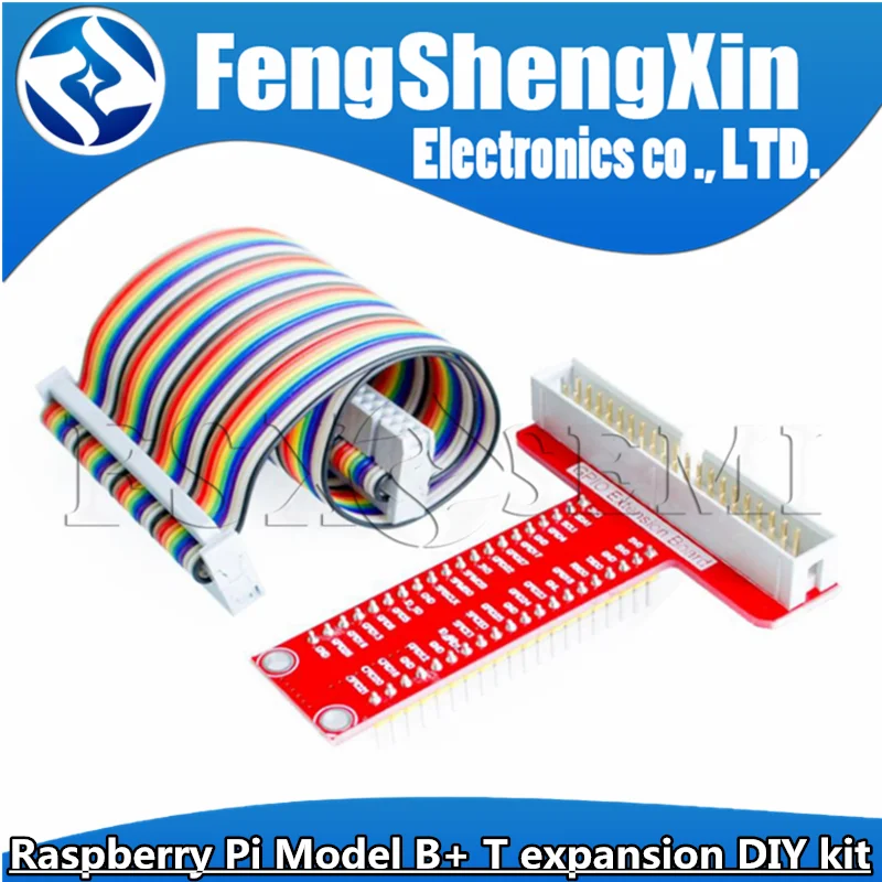 

1set Raspberry pie Raspberry Pi 3B+/4B Accessories T type GPIO expansion board + Raspberry pi 40P cable