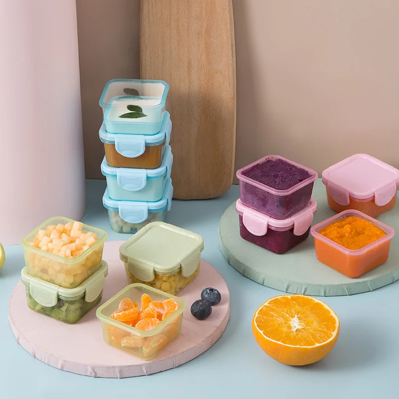 

1Pcs Small Plastic Containers Kitchen Storage Box Moisture-Proof Food Storage Container Food-grade Sealed Fresh-keeping Box