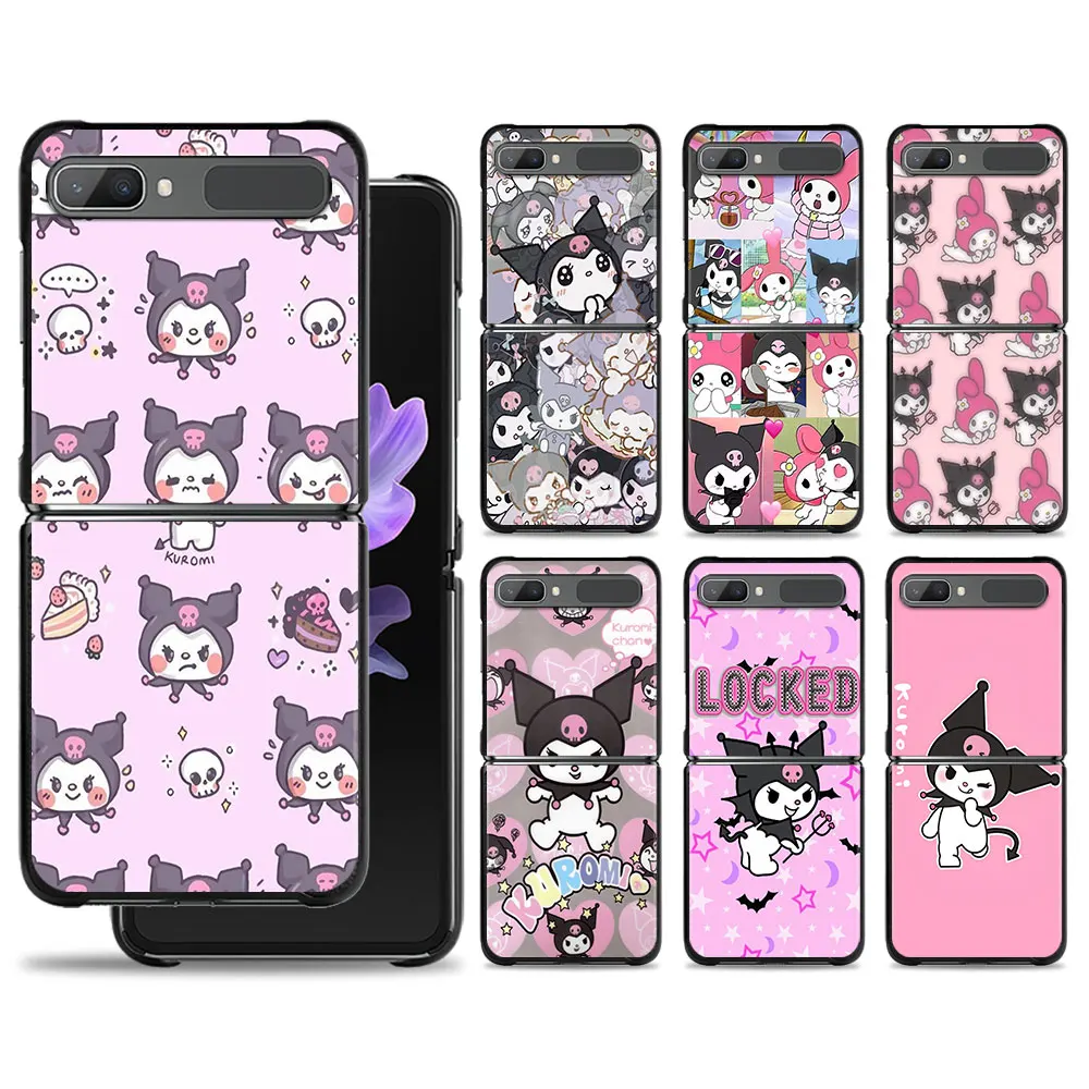 

Cartoon Baby Kuromi My Melody Phone Case For Samsung Galaxy Z Flip 4 Z Flip3 5G Shell for Galaxy Z Flip Hard PC Cover
