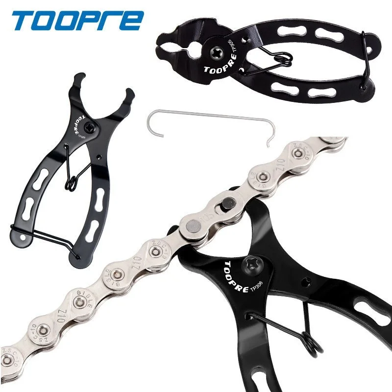 

TOOPRE Mountain Bike Black Chain Quick Link Pliers Steel Tool Bicycle Parts Magic Buckle Release Removal Installation Wrench