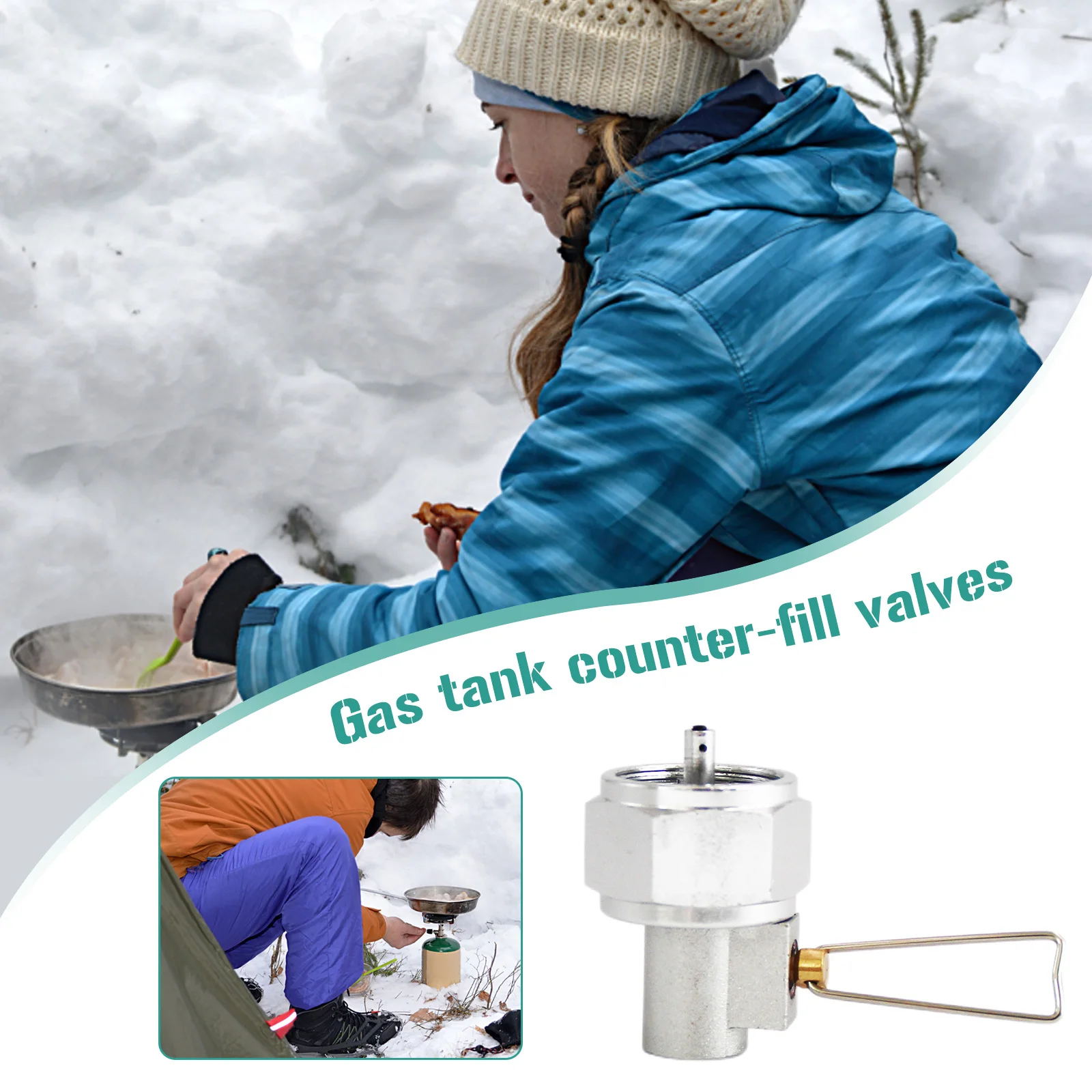 

Клапан для заправки газа, газовая канистра, преобразующие клапаны, плоский/пропановый Воздушный бак, противоположный заряжающий клапан для...